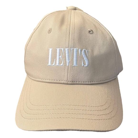 NWT Levi’s Jeans Logo Adjustable Hat Tan - Picture 1 of 4